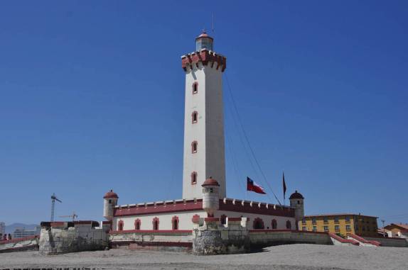 O farol da cidade de La Serena, no Chile